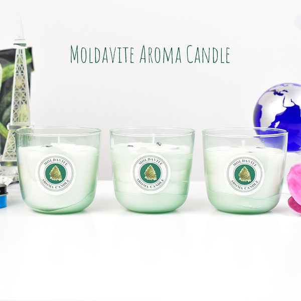 モルダバイト原石入りアロマキャンドル Moldavite AROMACANDLE - 株式 